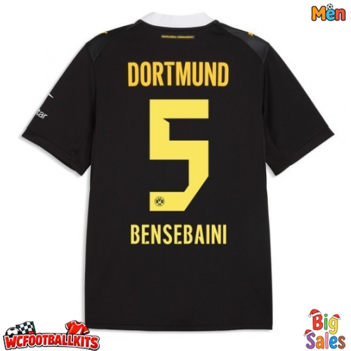 Borussia Dortmund Ramy Bensebaini #5 Replica Away Stadium Shirt 2026-27 Short Sleeve